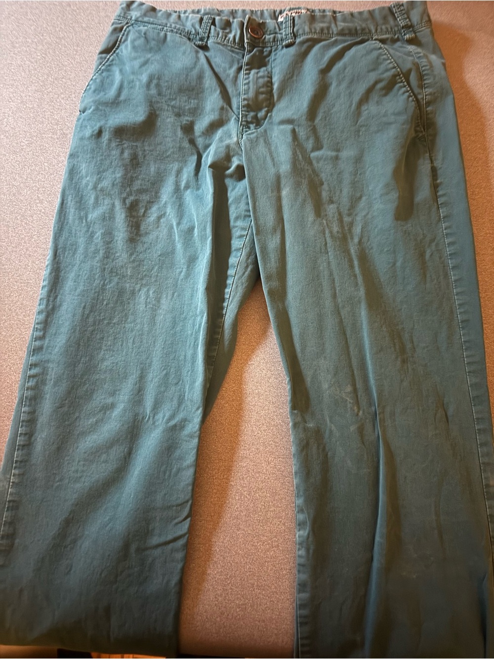 Express Men's Teal Relaxed Jeans